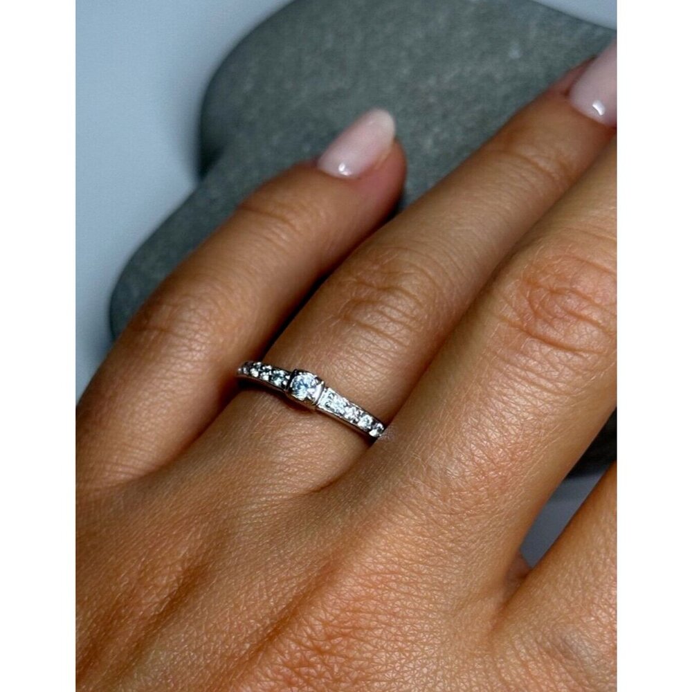 925 STERLING SILVER CZ RING SIZE 6.5
